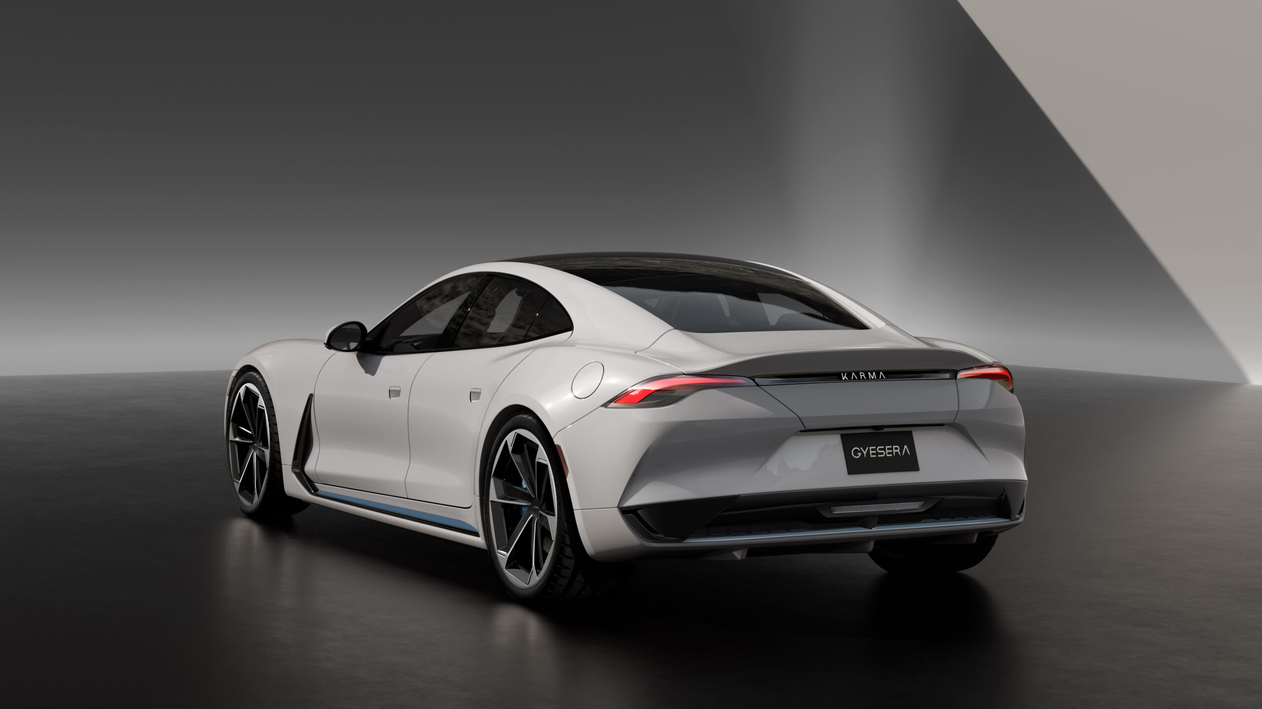 Karma Gyesera Grand Coupe rear three-quarter