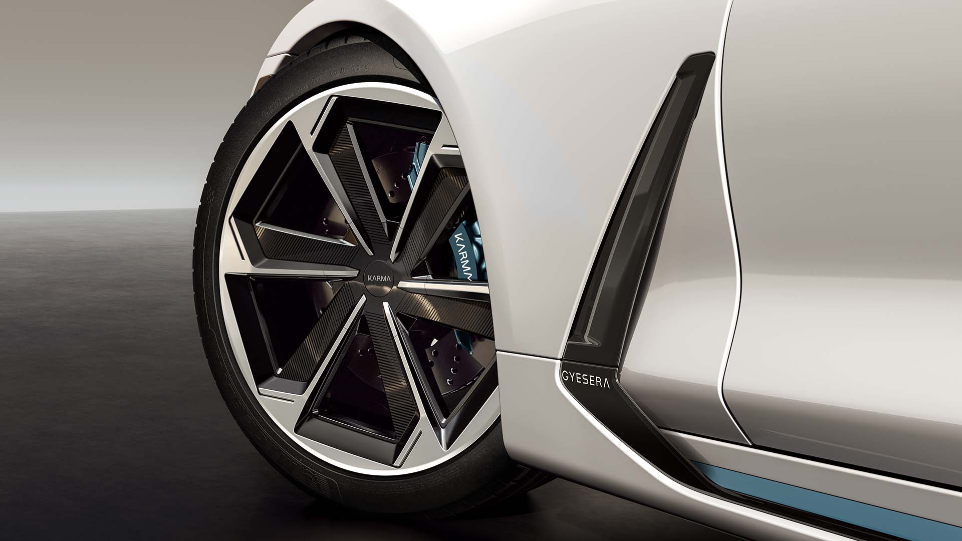 Karma Gyesera wheel and brake detail