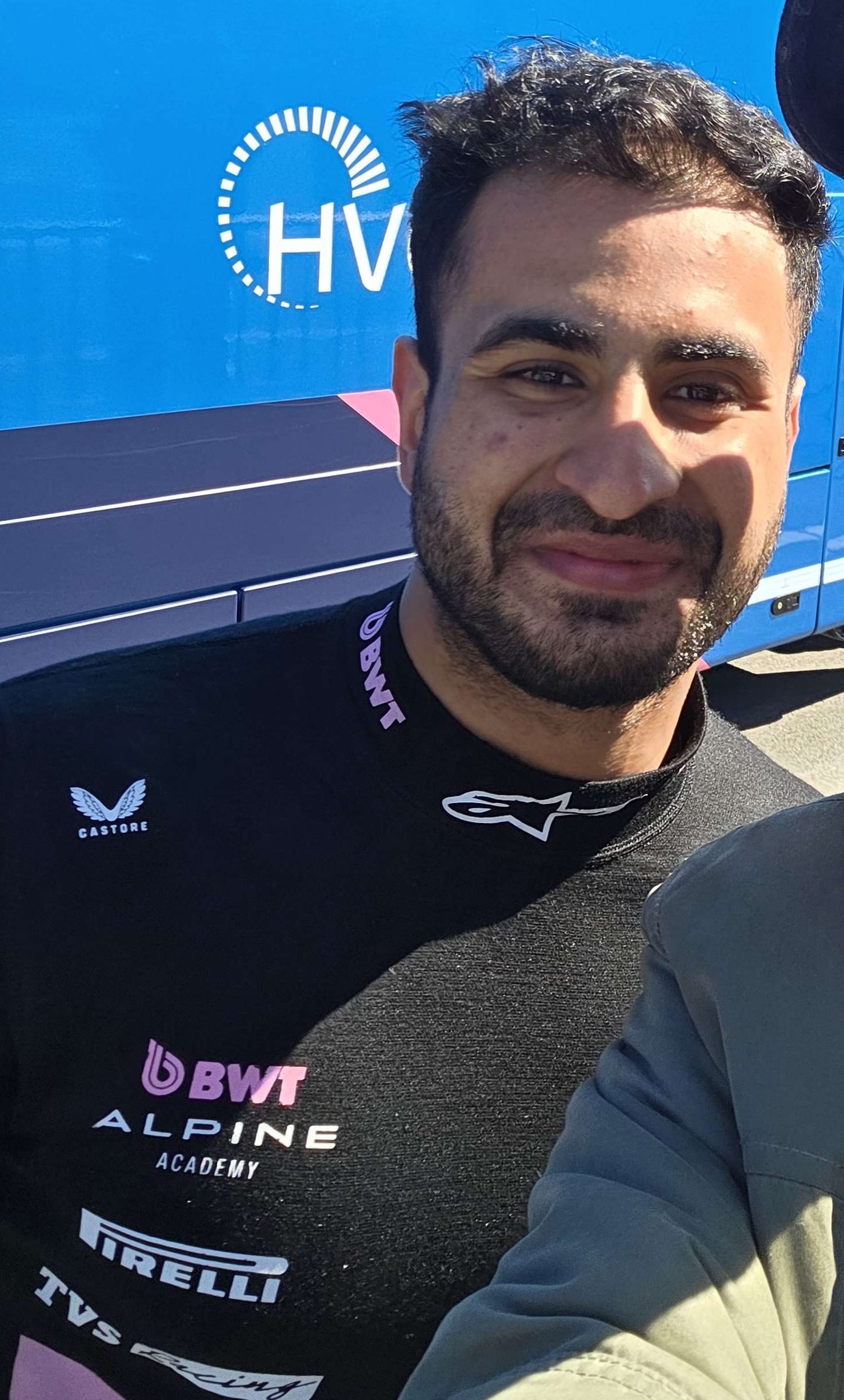 Kush Maini in Alpine Academy racing kit at Circuit Zandvoort, 2026