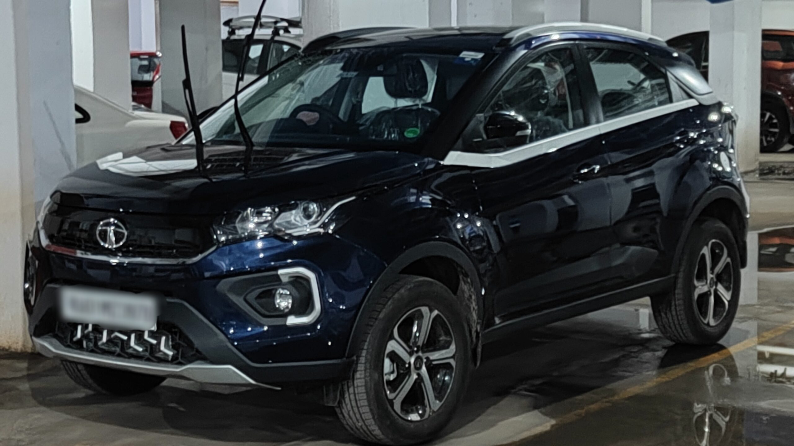 Tata Nexon, one of India's popular compact SUVs available with a factory-fit CNG option