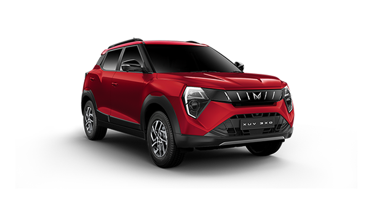 Mahindra XUV 3XO in Tango Red