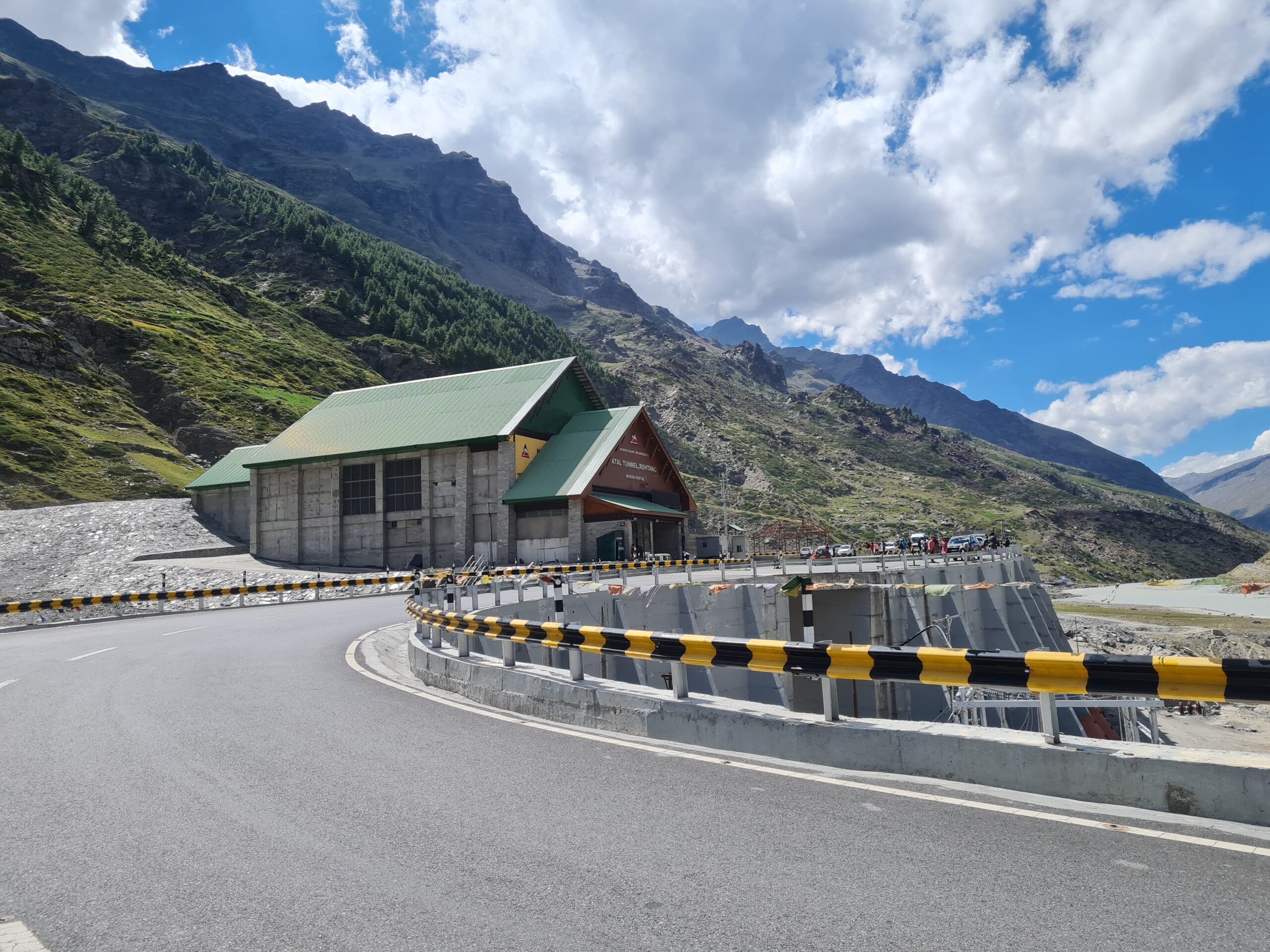 Atal Tunnel entrance near Rohtang, Himachal Pradesh