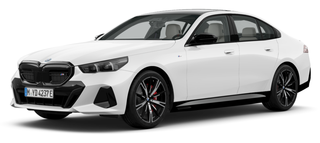 BMW i5 in Alpine White solid
