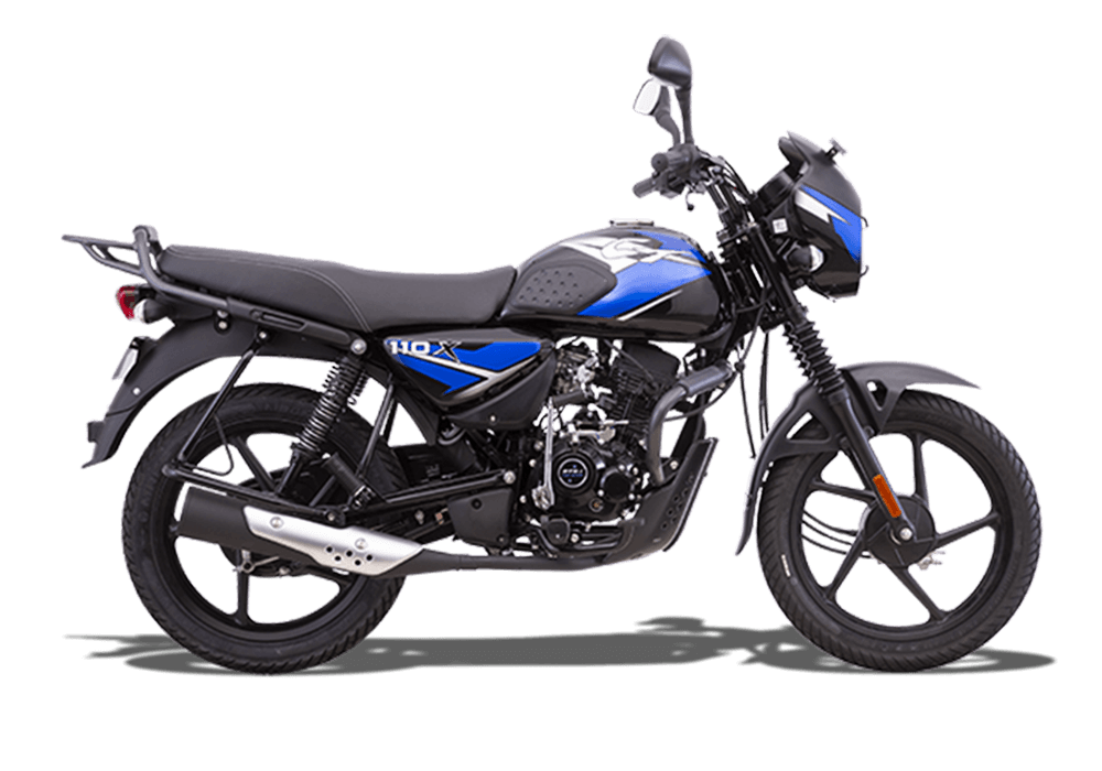 Bajaj CT 110X in Ebony Black - Blue