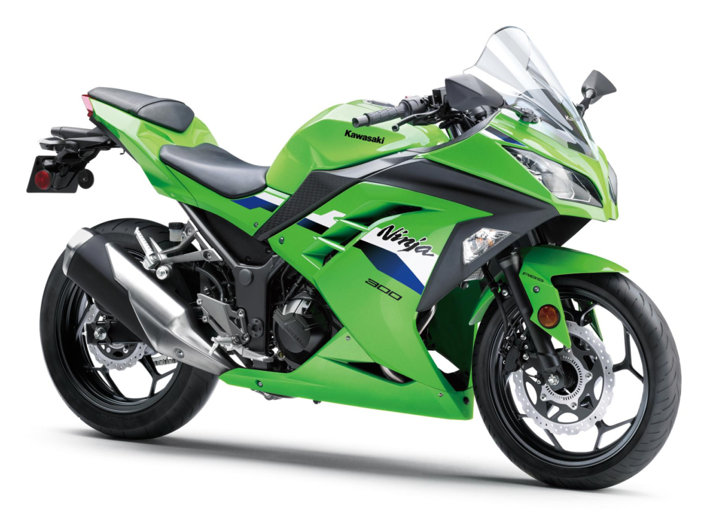 Kawasaki Ninja 300 in Lime Green
