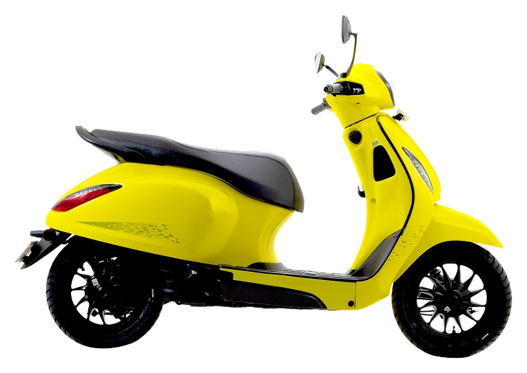 Bajaj Chetak in Lime Yellow