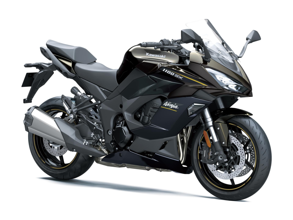 Kawasaki Ninja 1100SX in Metallic Brilliant Golden Black/Metallic Carbon Gray
