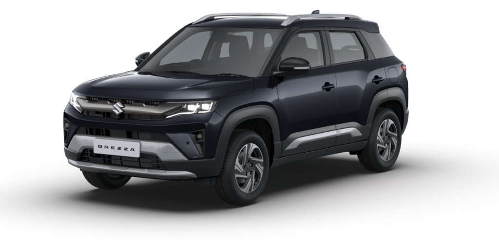 2026 Maruti Suzuki Brezza Facelift in Pearl Bluish Black