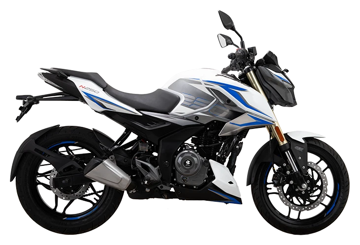 Bajaj Pulsar N250 in Pearl Metallic White
