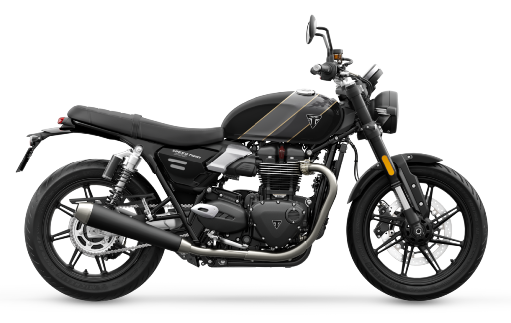 Triumph Speed Twin 900 in Phantom Black / Aurum Gold