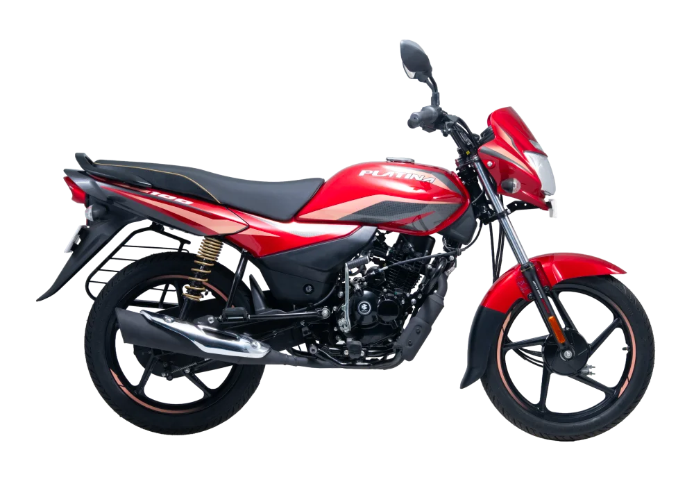 Bajaj Platina 100 in Red