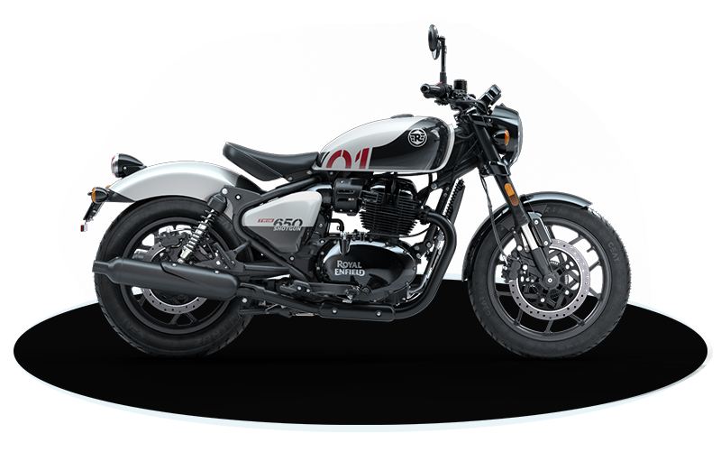 Royal Enfield Shotgun 650 in Stencil White