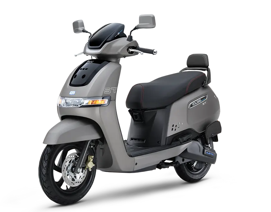 TVS iQube in Titanium Grey Matte