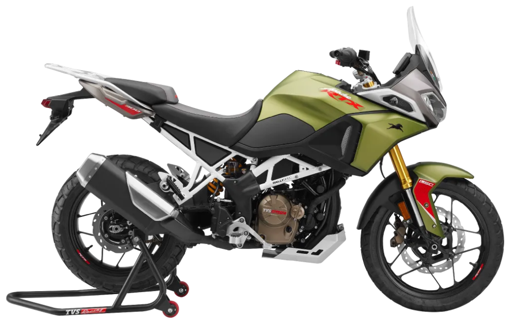 TVS Apache RTX in Viper Green