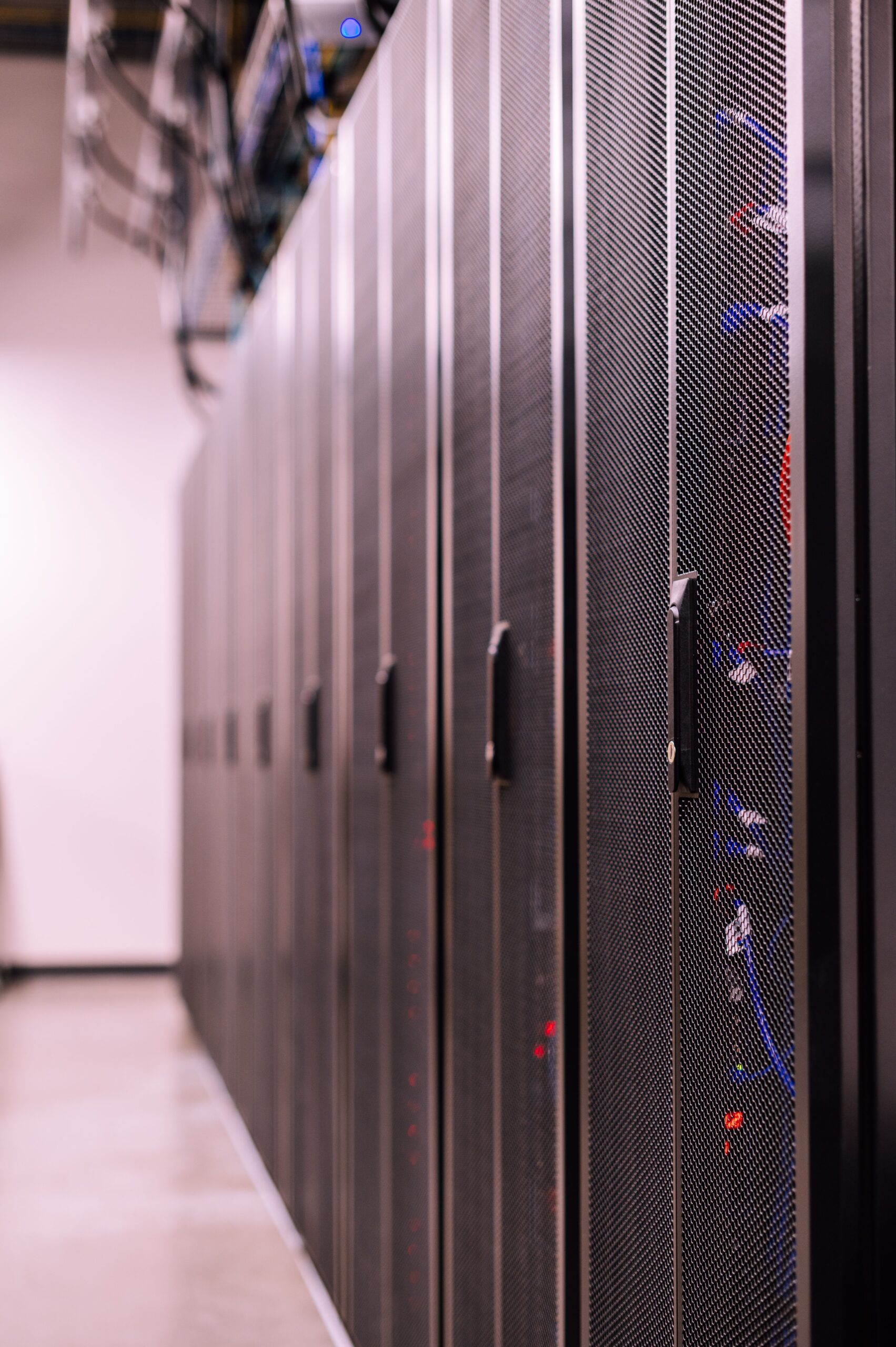 Server racks in a data center