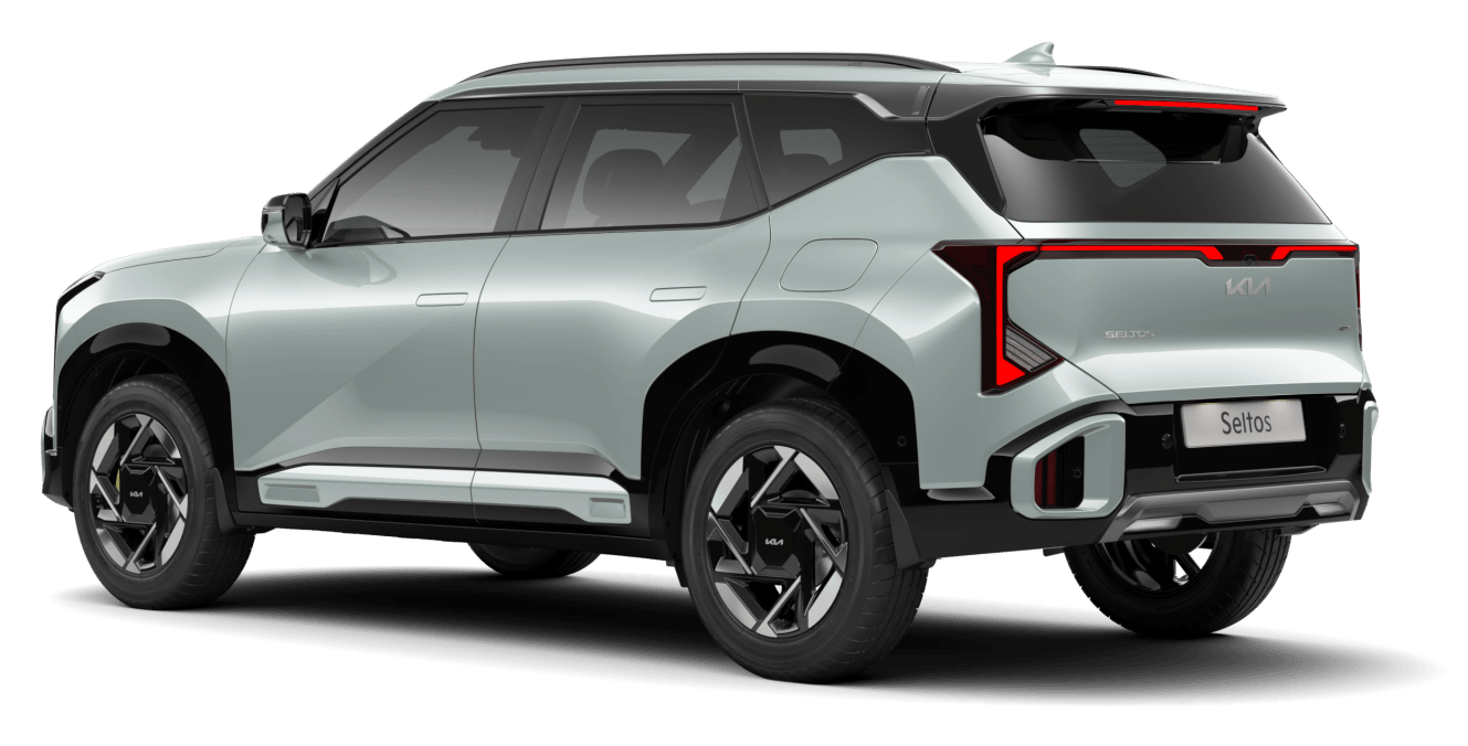 Kia Seltos, rear three-quarter studio shot
