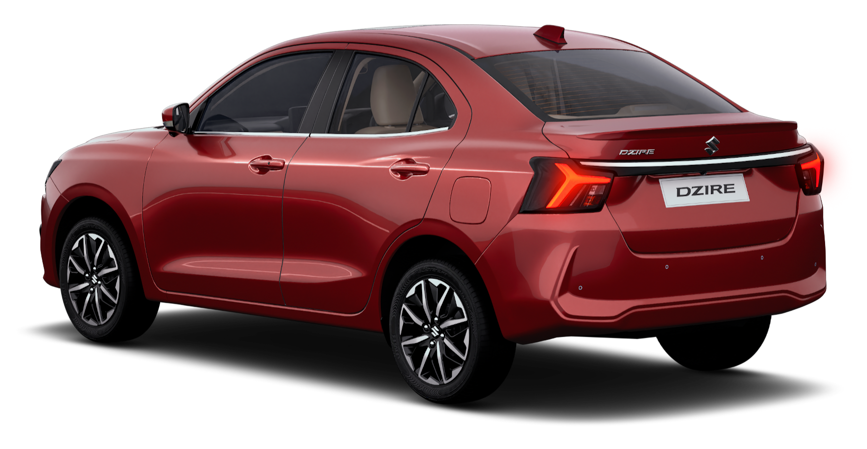 Maruti Suzuki Dzire, rear three-quarter