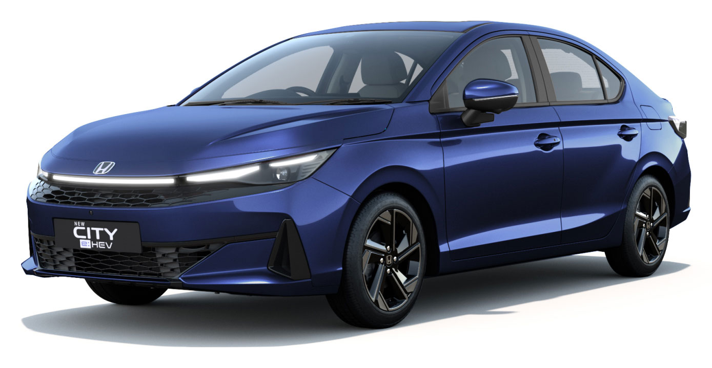 Honda City in Obsidian Blue Pearl