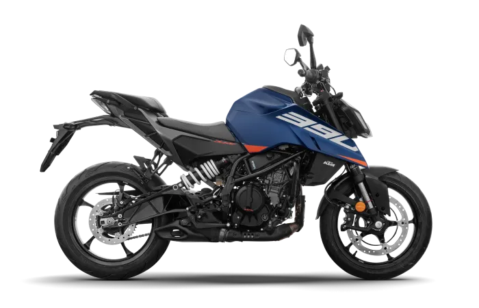 KTM 390 Duke 349cc studio side profile
