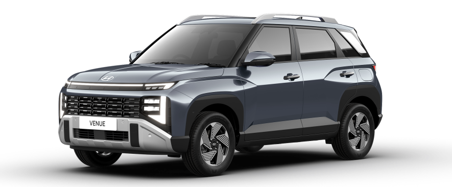 Hyundai Venue, front three-quarter studio shot
