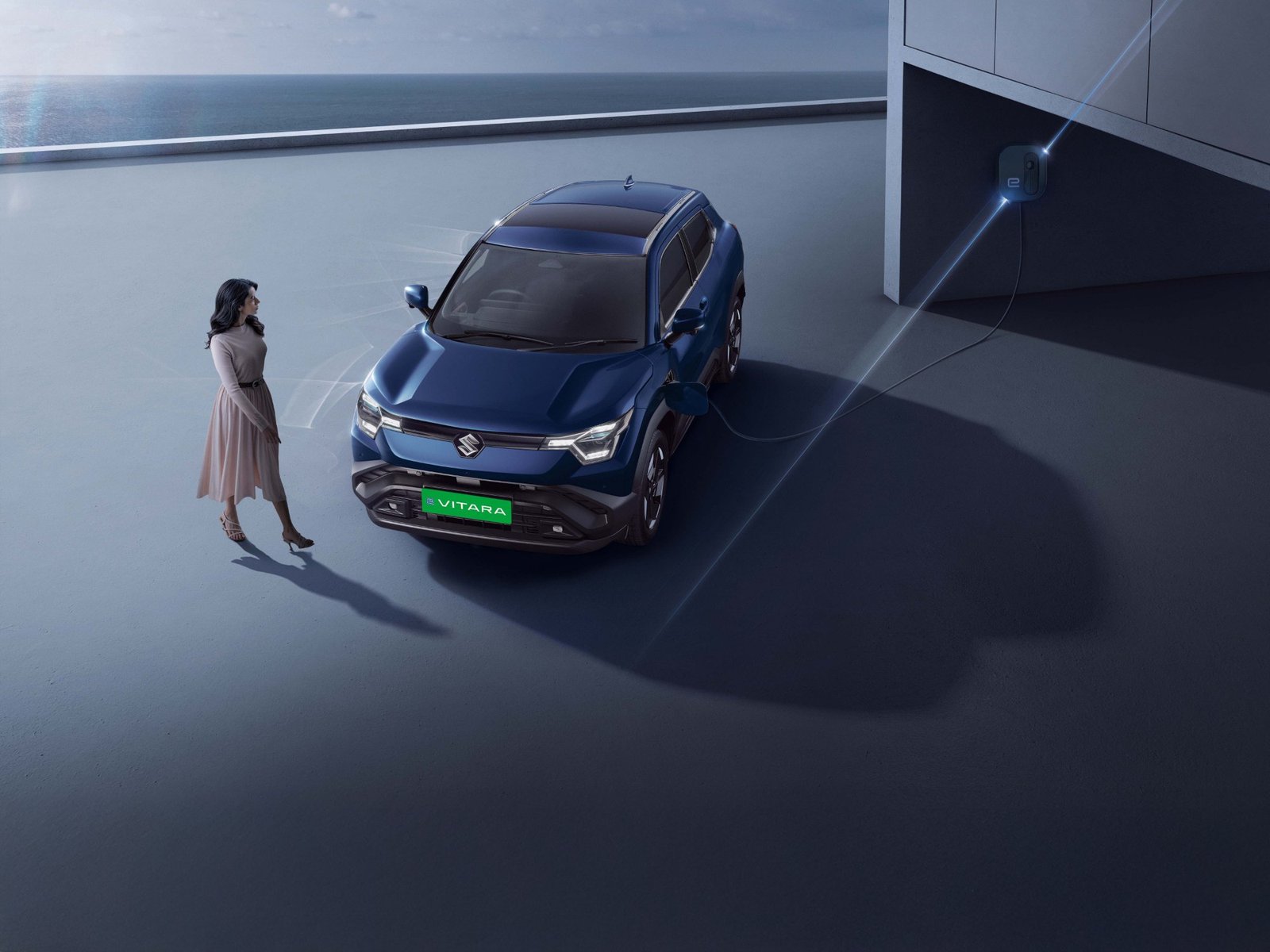 Maruti Suzuki e Vitara charging at home