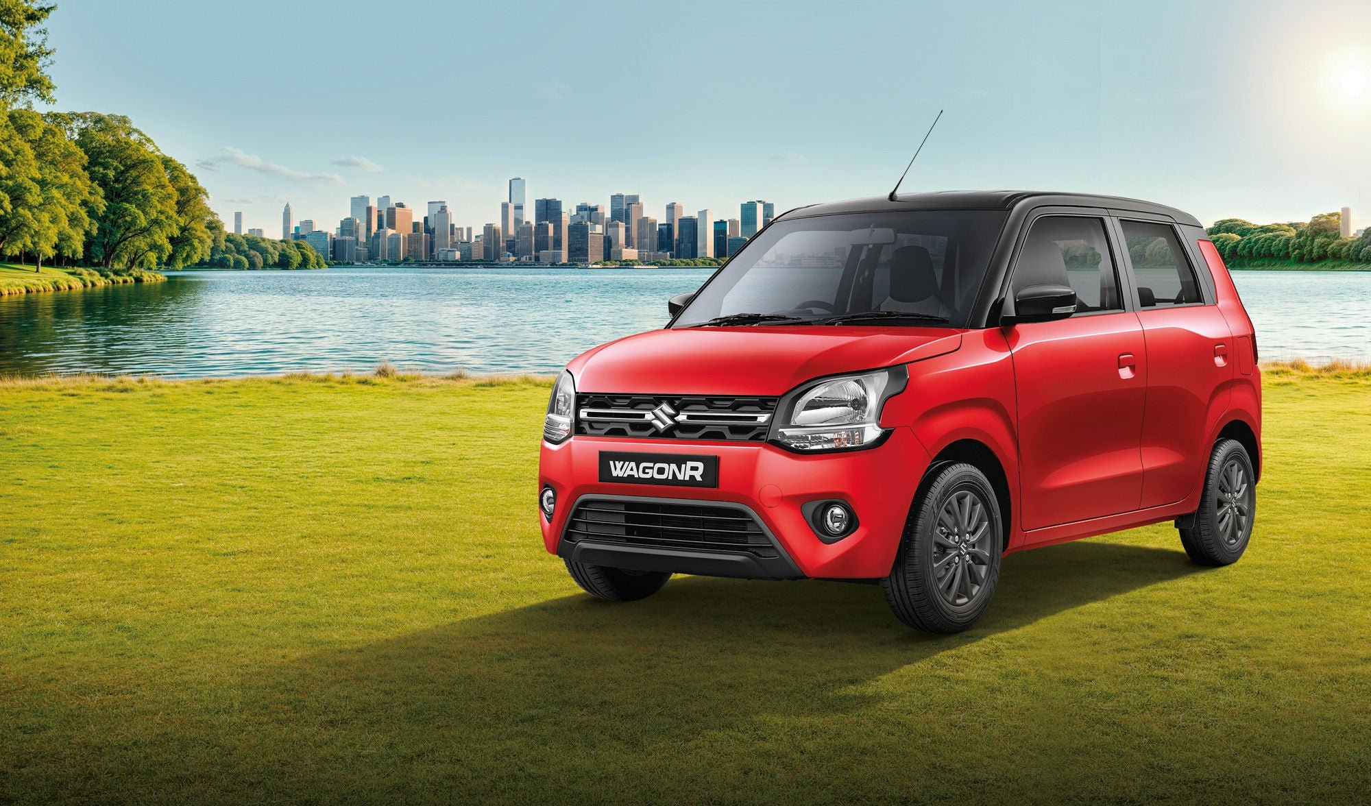 Maruti Suzuki WagonR, by the lakeside