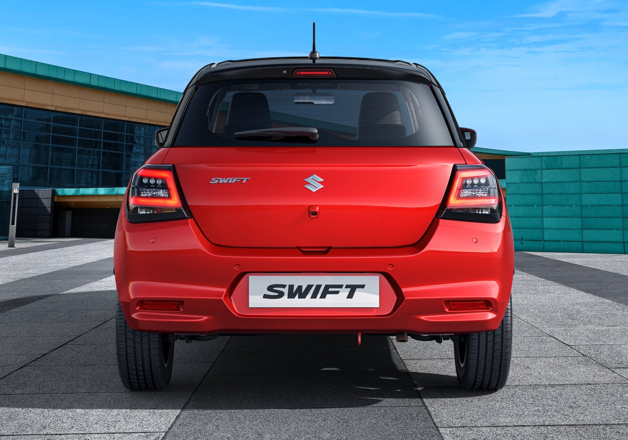 Maruti Suzuki Swift, rear in the city