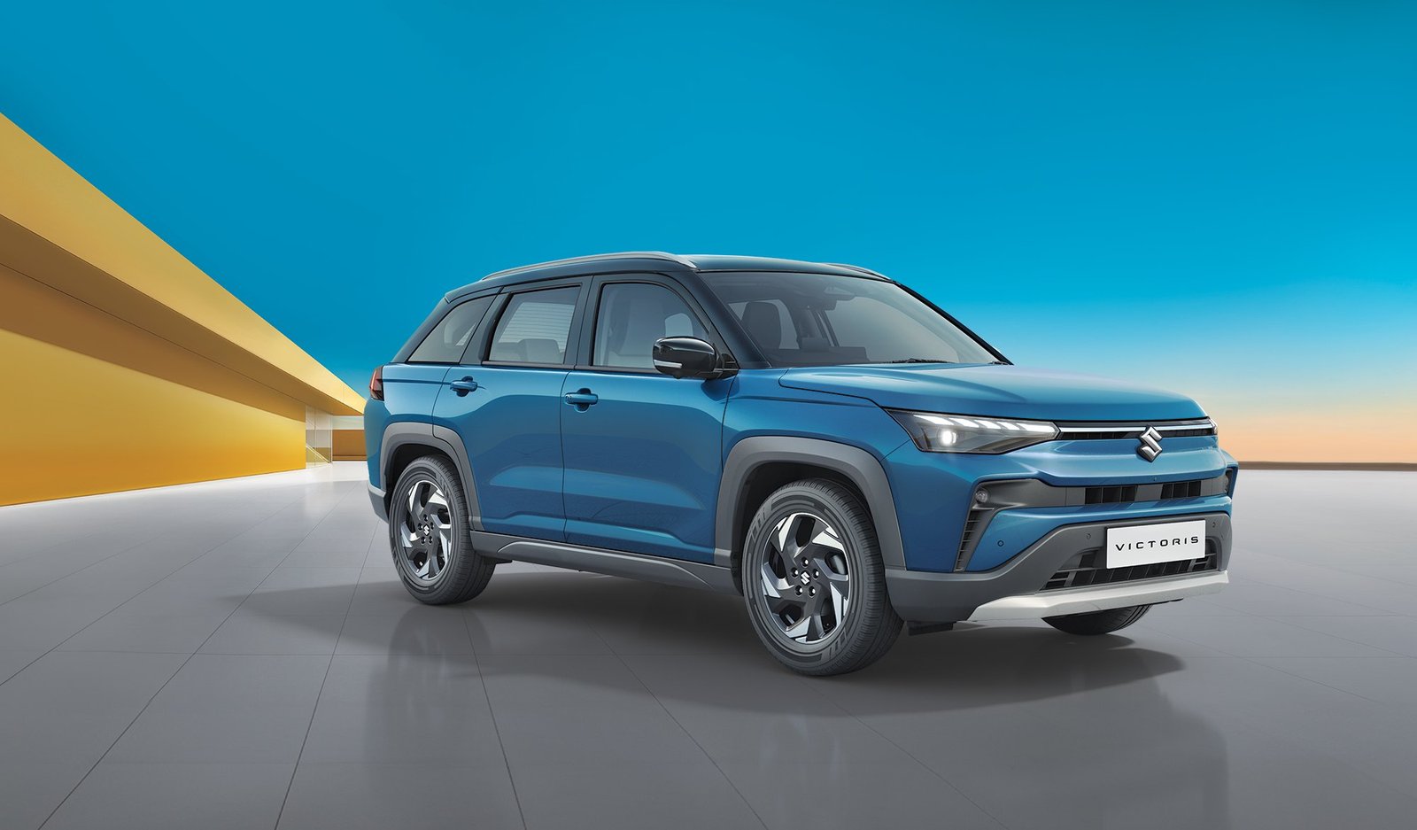 Maruti Suzuki Victoris, on the showroom stage