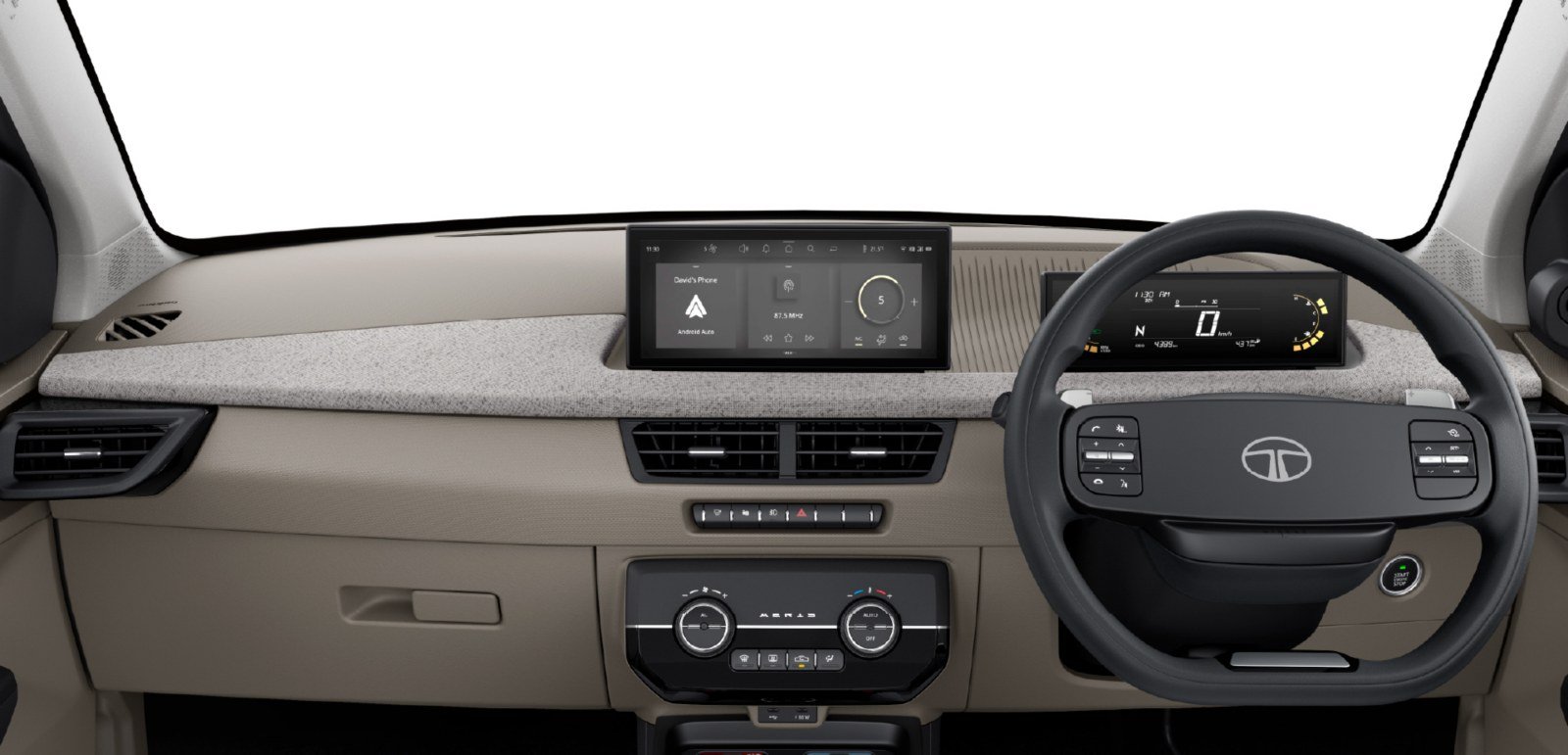 Tata Aeris interior cockpit