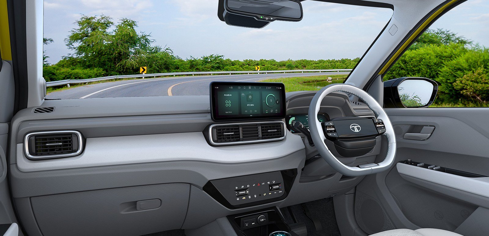 Tata Punch EV interior dashboard