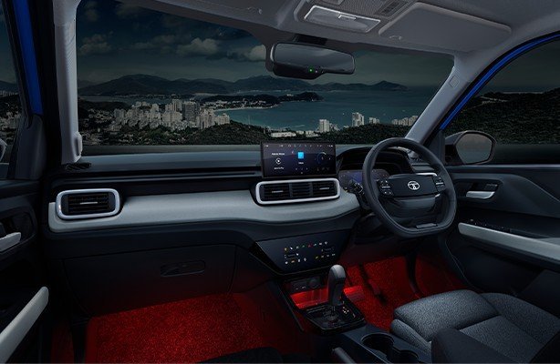 Tata Punch interior, ambient lighting