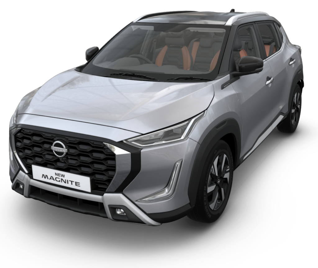 Nissan Magnite in Blade Silver & Onyx Black