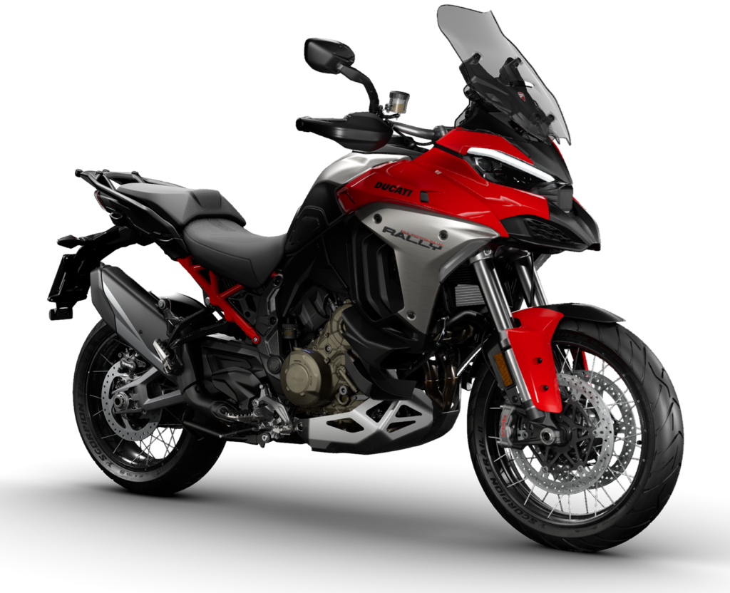 Ducati Multistrada V4 Rally in Ducati Red