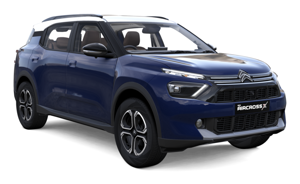 Citroen Aircross in Galaxy Blue & Polar White