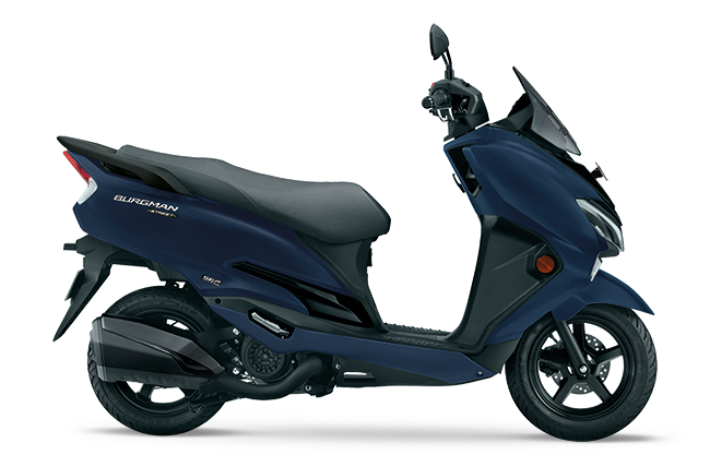 Suzuki Burgman Street 125 in Metallic Mat Stellar Blue