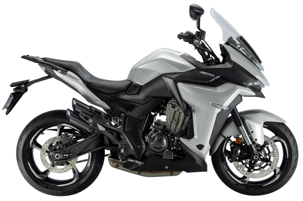 Zontes 350X in Silver Black