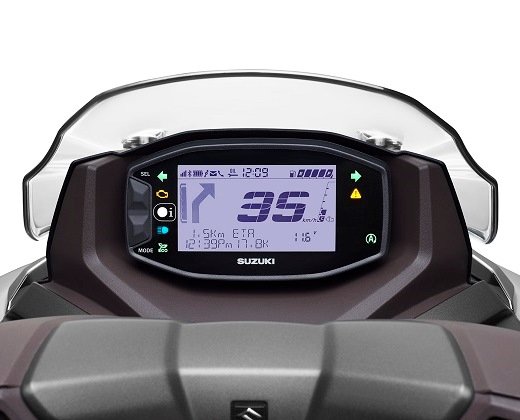Suzuki Burgman Street EX, interior