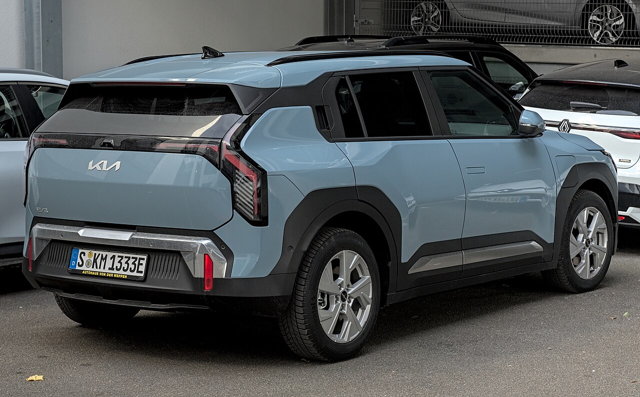 Kia EV3 parked in a car park