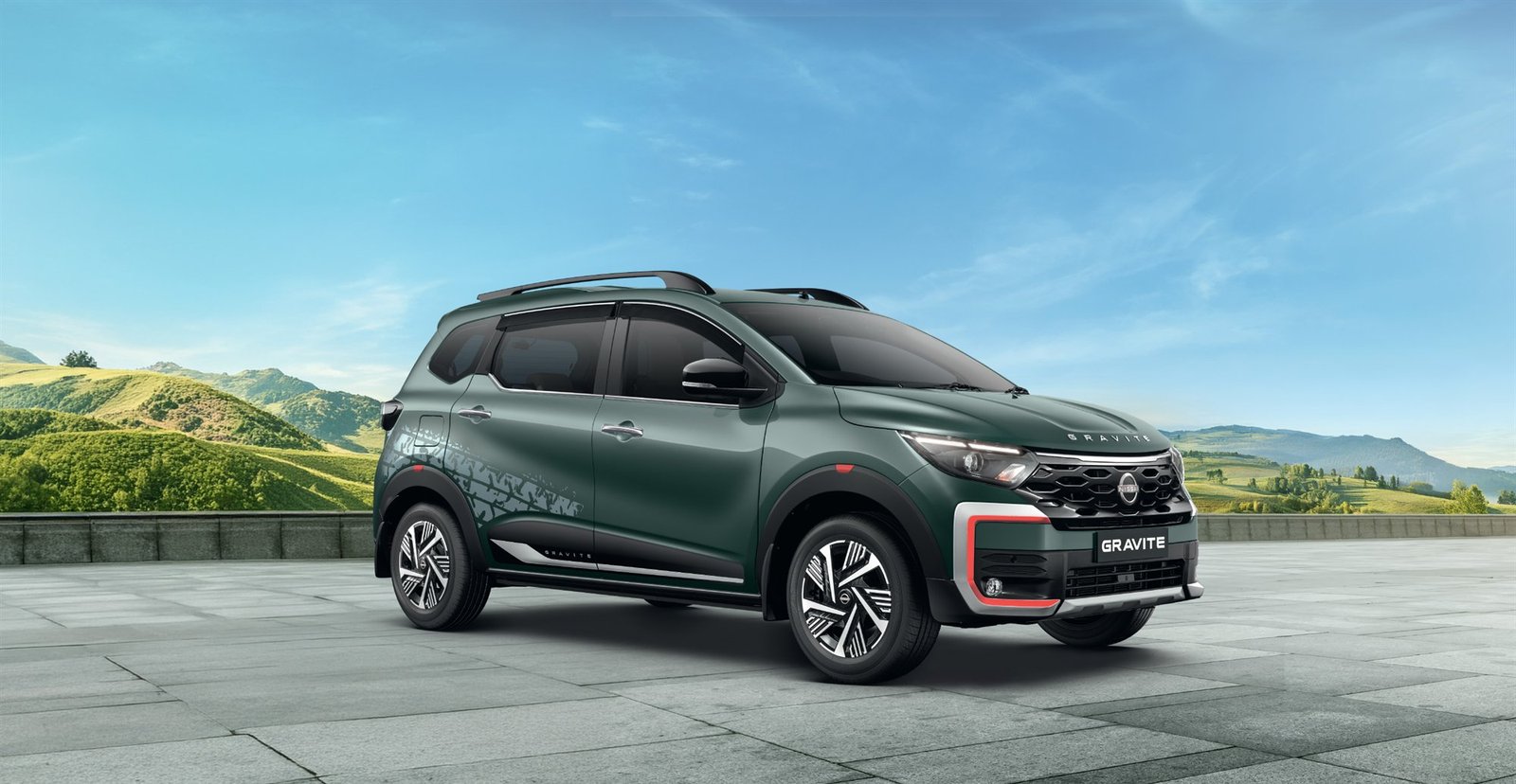 Nissan Gravite, hills front