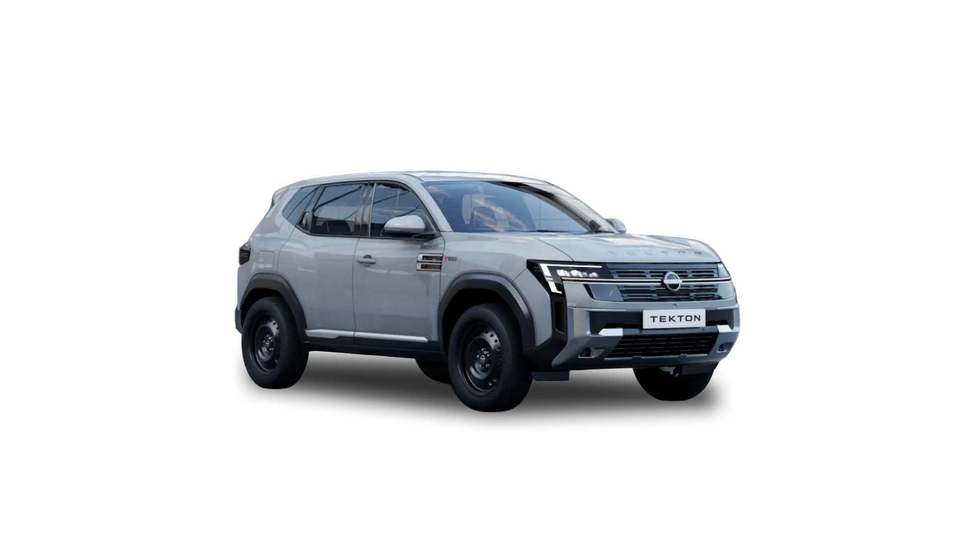 Nissan Tekton in Blade Silver, front three-quarter view