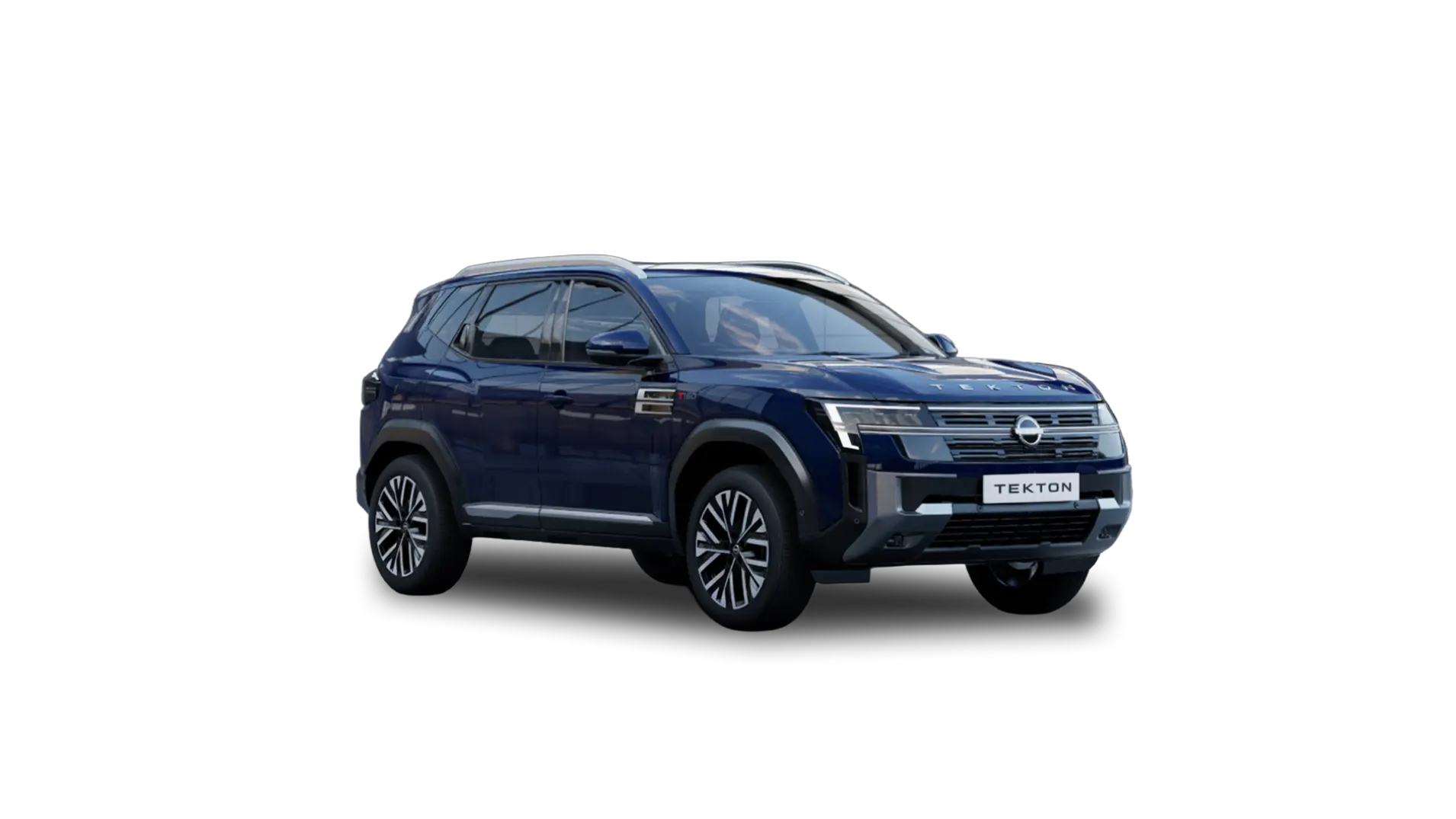 Nissan Tekton in Indigo Blue, front three-quarter view