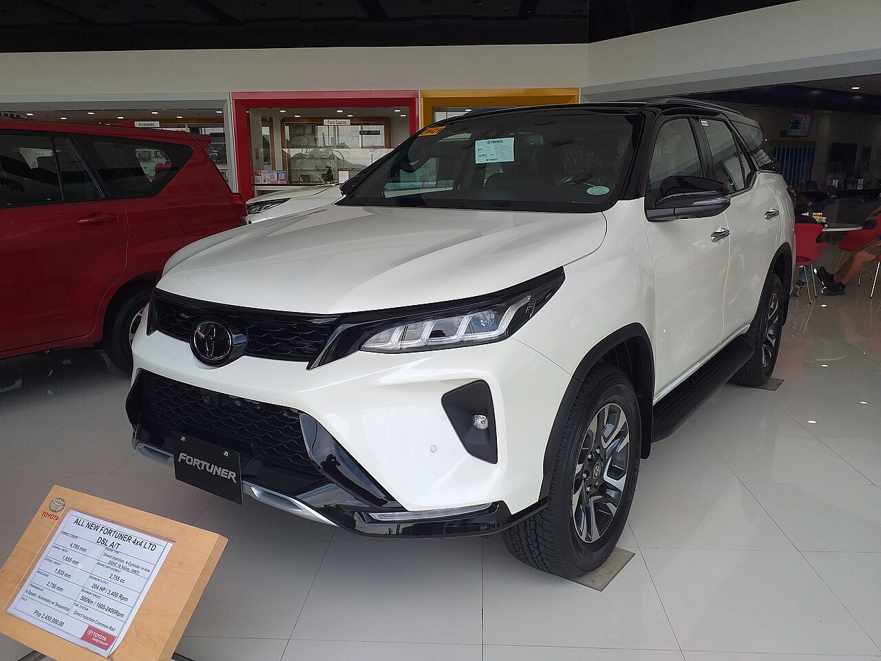 Toyota Fortuner Legender SUV, front three-quarter